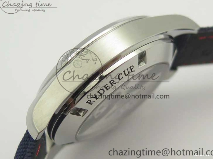 0216 EasyCare Aqua Terra Master Ryder Cup Edition VSF 1:1 Best Edition White Textured Dial on Blue Nylon Strap A8500 Super Clone 8016